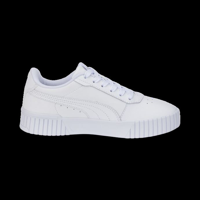 Puma Canada Blanc-blanc-argent Carina 2.0 Baskets Jeunesse
