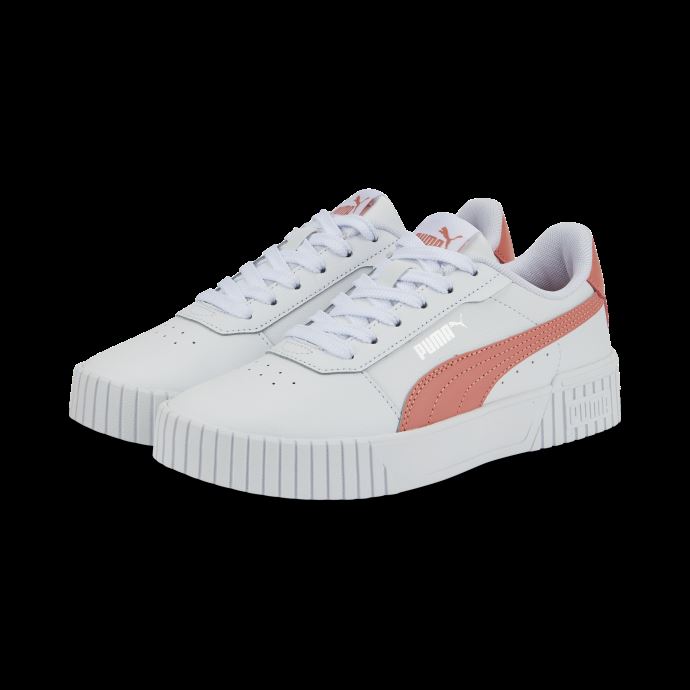 Puma Canada Carina 2.0 Baskets Jeunesse Blanc-carnation Rose-argent