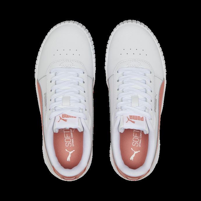 Puma Canada Carina 2.0 Baskets Jeunesse Blanc-carnation Rose-argent
