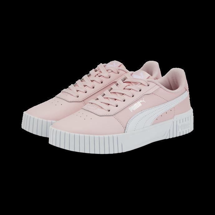 Puma Canada Fleur D'amandier-blanc-argent Carina 2.0 Baskets Jeunesse