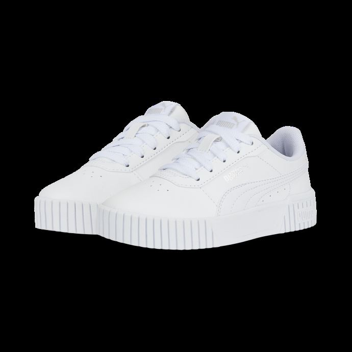 Baskets Puma Canada Carina 2.0 Enfant Blanc-blanc-argent