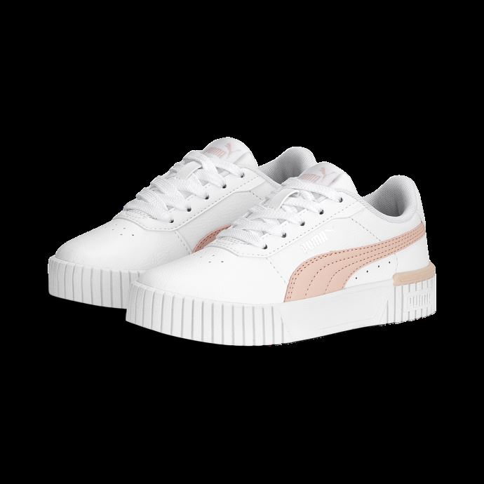 Baskets Carina 2.0 Blanc-rose Poussière-argent Enfant Puma Canada