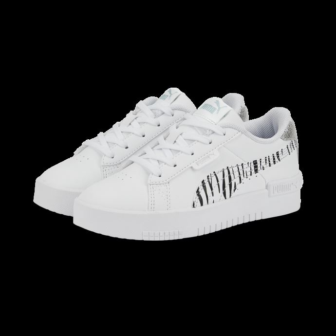 Blanc-noir-nitro Bleu-argent Puma Canada Baskets Jada Roar Enfant