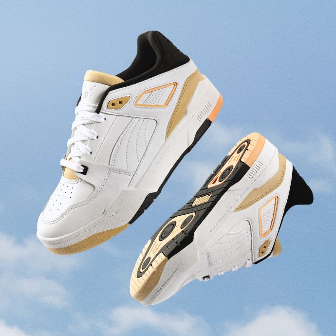 Baskets Slipstream Femmes Puma Canada Blanc-noir-sable Clair
