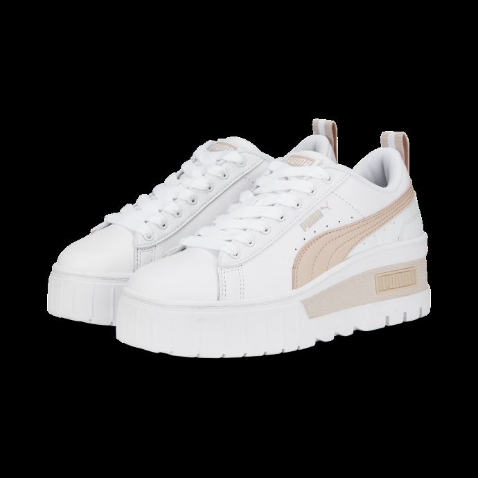 Baskets Compensées Puma Canada Mayze Blanc-rose Quartz Femmes

