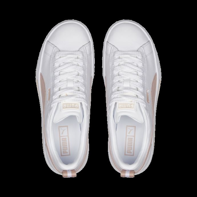 Baskets Compensées Puma Canada Mayze Blanc-rose Quartz Femmes
