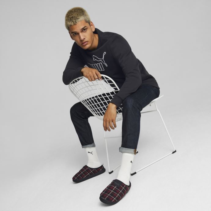 Chaussons En Flanelle Scuff Urban Rouge-noir Puma Canada
