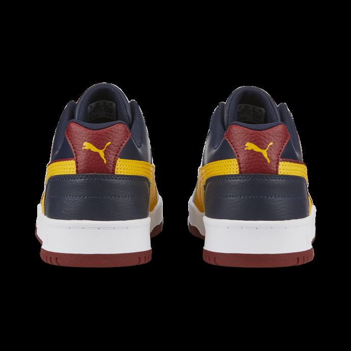 Nouvelles Baskets Puma Canada Rbd Game Low Bleu Marine-spectra Jaune-rouge

