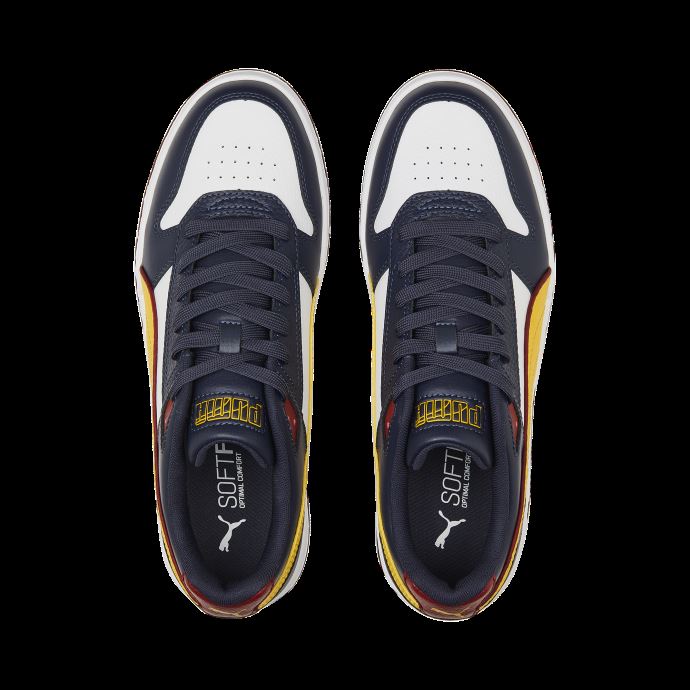 Nouvelles Baskets Puma Canada Rbd Game Low Bleu Marine-spectra Jaune-rouge
