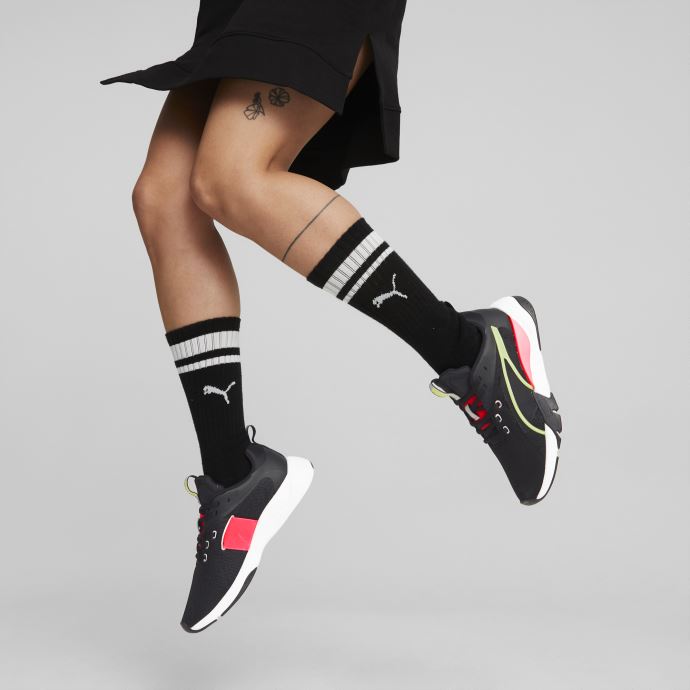 Baskets Zora In Motion Noir-lime Clair-sunset Rose Puma Canada
