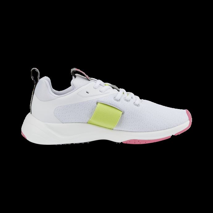 Baskets Femme Zora In Motion Puma Canada Blanc-sunset Pink-light Lime

