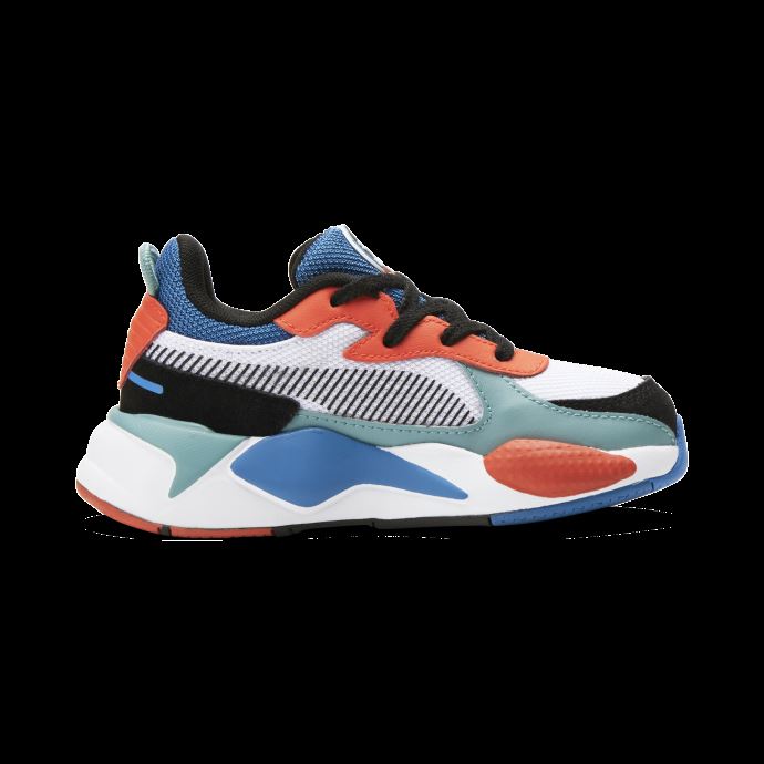 Puma Canada Rs-x Go For Little Enfants Chaussures Blanc-vallarta Bleu-firelight
