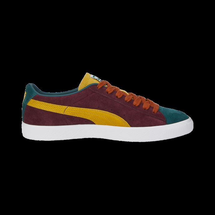 Baskets Vtg Teams En Daim Vert-graine De Moutarde-aubergine Puma Canada
