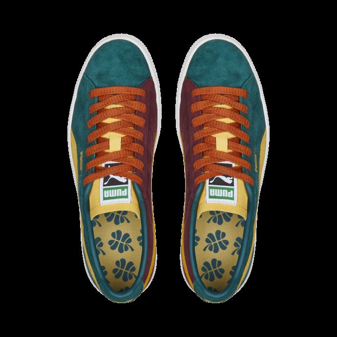 Baskets Vtg Teams En Daim Vert-graine De Moutarde-aubergine Puma Canada
