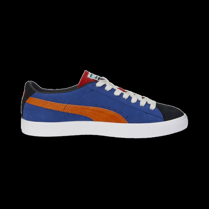 Baskets Puma Canada Vtg Teams En Daim Noir-rouge-brûlé-bleu Flamboyant
