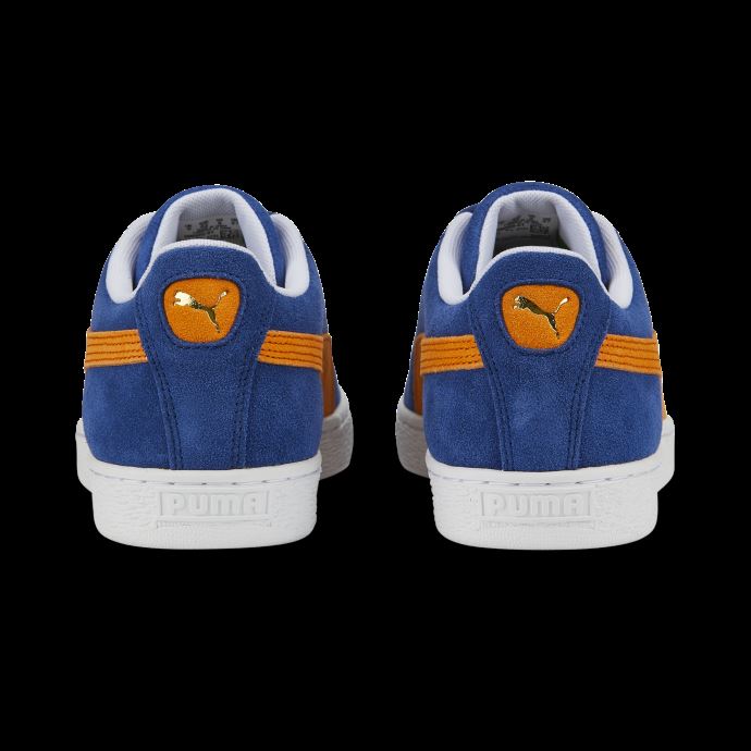 Baskets Teams Ii En Daim Bleu-orange-blanc Flamboyant Puma Canada
