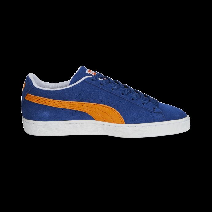 Baskets Teams Ii En Daim Bleu-orange-blanc Flamboyant Puma Canada
