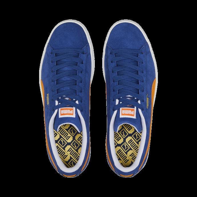 Baskets Teams Ii En Daim Bleu-orange-blanc Flamboyant Puma Canada
