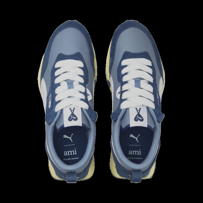 Puma Canada X Ami Rider Fv Baskets Stellar-white-faded Denim
