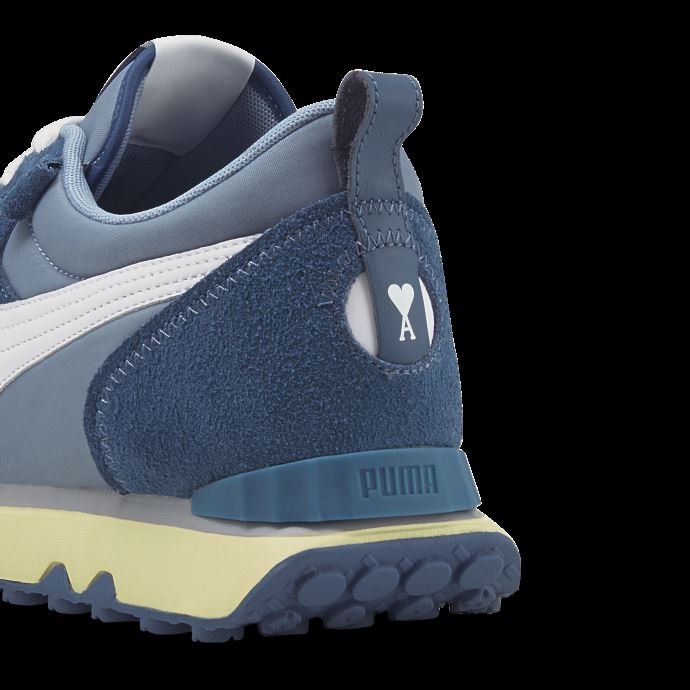 Puma Canada X Ami Baskets Rider Fv En Denim Blanc Stellaire Délavé
