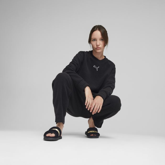 Tongs Métalliques Black-team Gold Fluff Remix Pour Femmes Puma Canada
