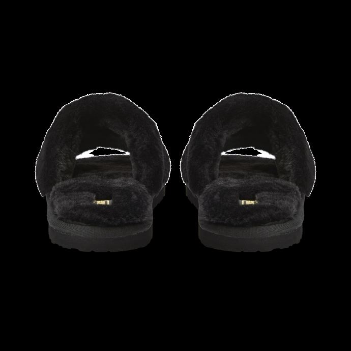 Tongs Métalliques Black-team Gold Fluff Remix Femmes Puma Canada
