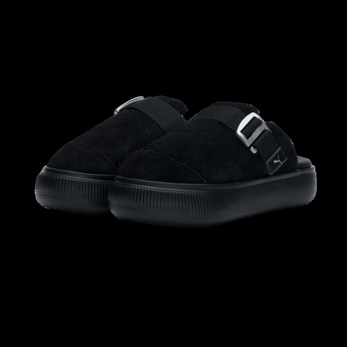 Daim Mayu Mule Baskets Femme Puma Canada Noir-argent