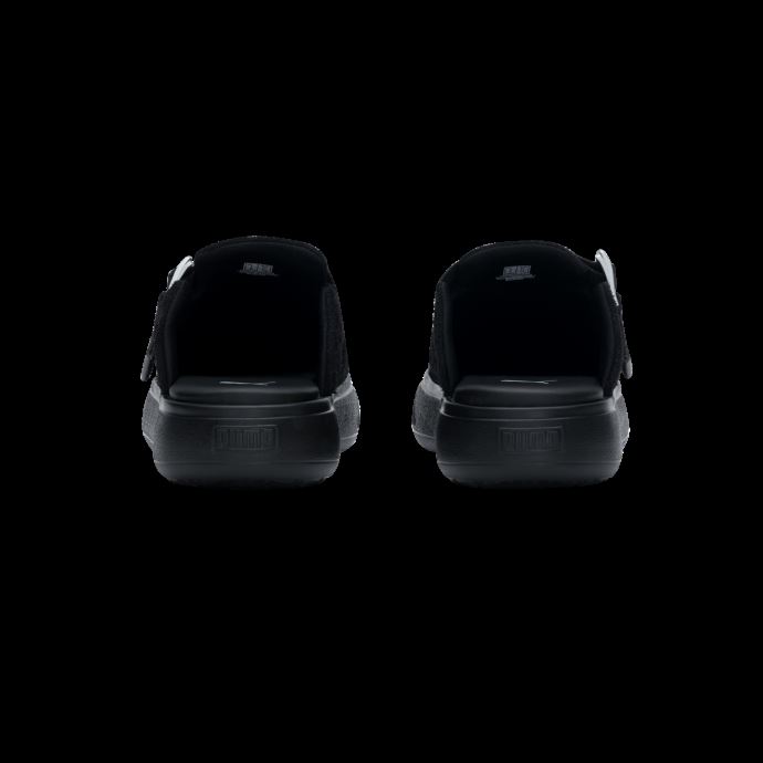 Daim Mayu Mule Baskets Femme Puma Canada Noir-argent
