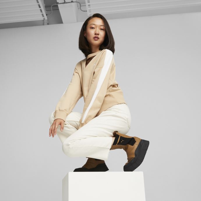 Botte Chelsea Desert Tan Mayze Stack Casual Pour Femme Puma Canada