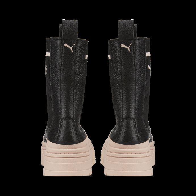 Puma Canada Mayze Stack Casual Femme Chelsea Boot Black-rose Quartz

