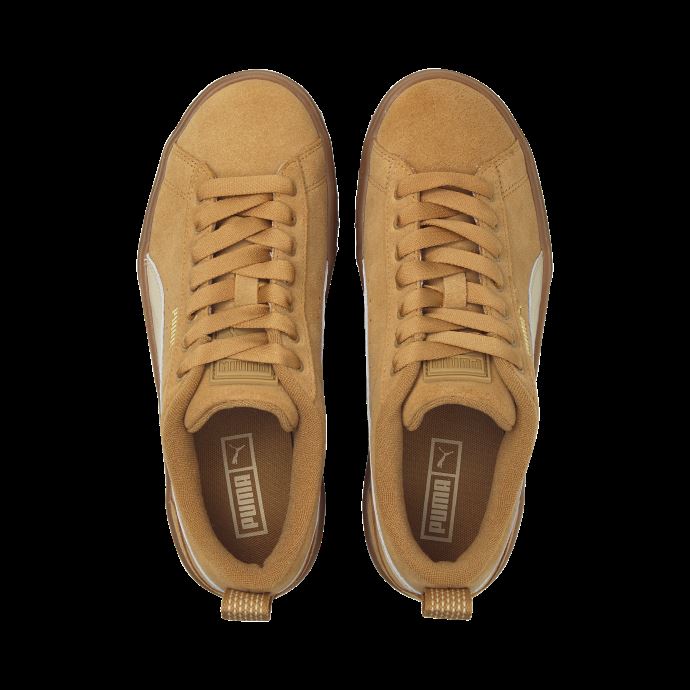 Baskets Puma Canada Desert Tan Mayze Compensées En Suède Pour Femmes

