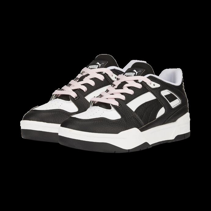 Baskets Puma Canada Slipstream Piste Femme Blanc-noir-rose Dame