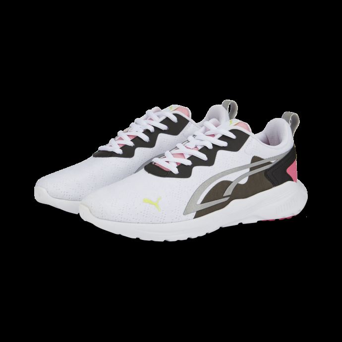 Puma Canada Blanc-argent-sunset Rose Baskets Actives En Mouvement Toute La Journée