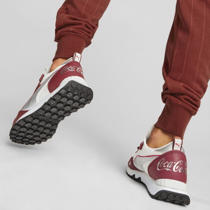 Baskets Puma Canada X Coca-cola Rider Fv Lueur Intense Rouge-argent-ivoire