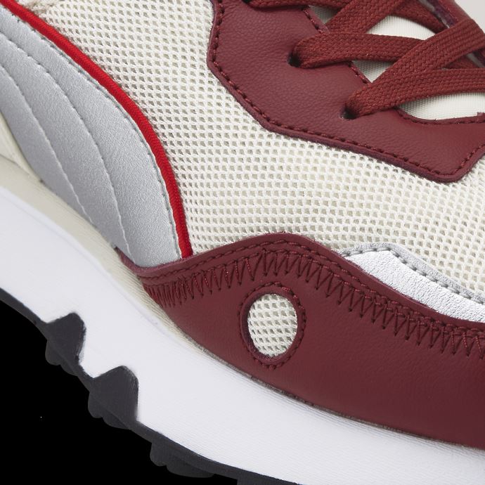 Baskets Puma Canada X Coca-cola Rider Fv Lueur Intense Rouge-argent-ivoire
