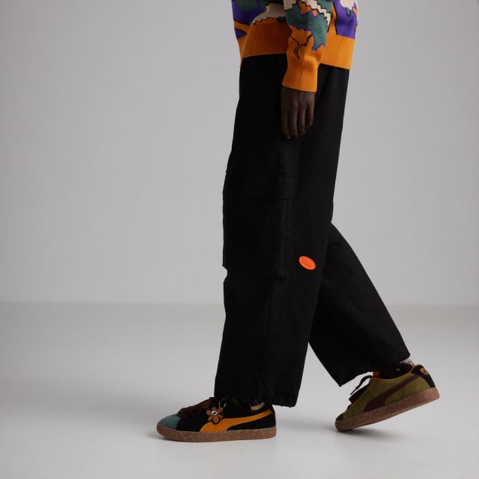 Baskets Puma Canada X Perks And Mini Suede Vtg Chocolat-olive-orange-vert
