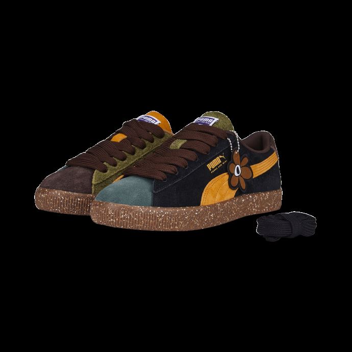 Baskets Puma Canada X Perks And Mini Suede Vtg Chocolat-olive-orange-vert
