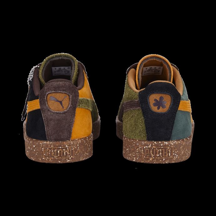 Baskets Puma Canada X Perks And Mini Suede Vtg Chocolat-olive-orange-vert
