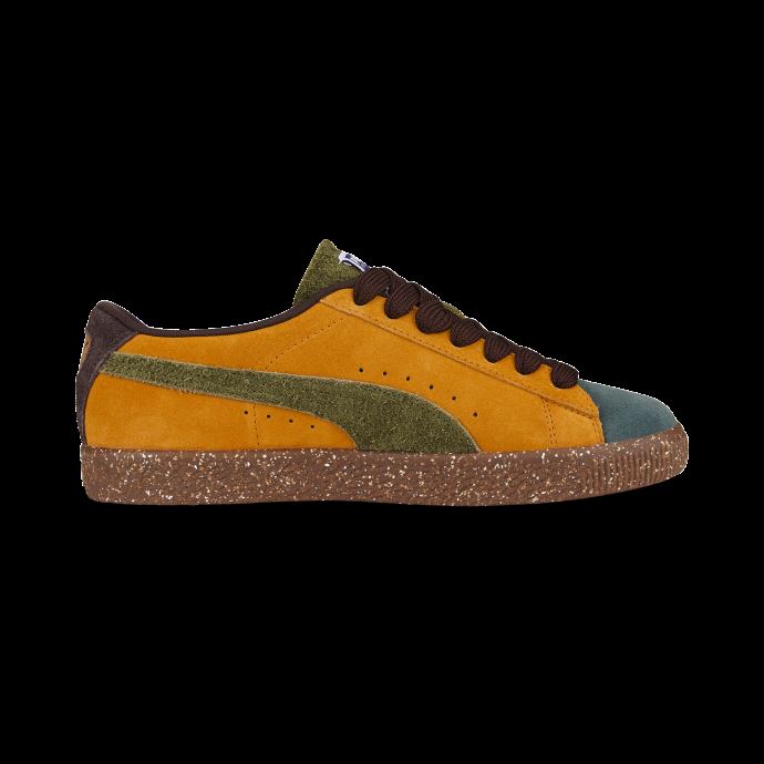 Baskets Puma Canada X Perks And Mini Suede Vtg Chocolat-olive-orange-vert
