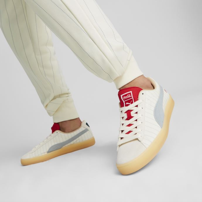Puma Canada X Coca-cola Baskets En Daim Ivoire Glow-slate
