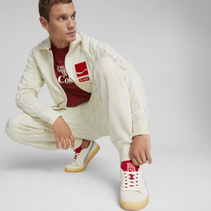 Baskets En Daim Puma Canada X Coca-cola Ivoire Glow-slate
