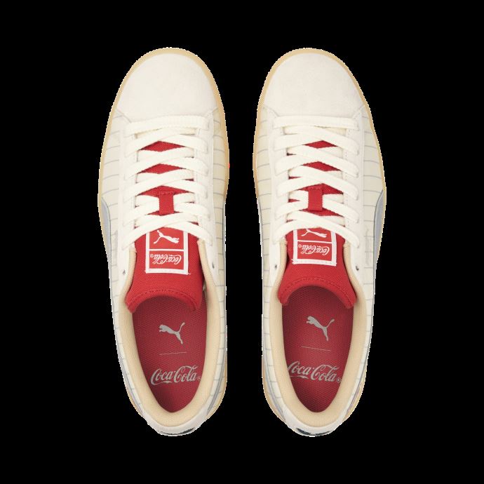 Puma Canada X Coca-cola Baskets En Daim Ivoire Glow-slate
