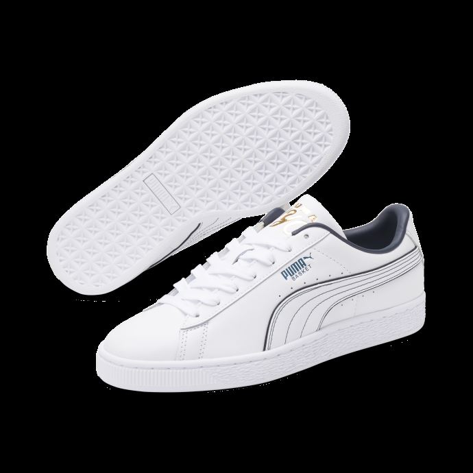 Basket Classic Xxi Flagship Baskets Femme Puma Canada Blanc-blanc-bleu Corail