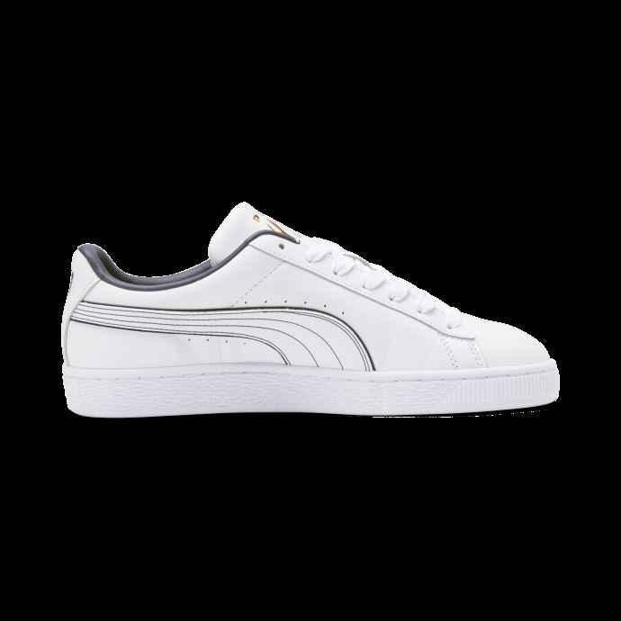 Basket Classic Xxi Flagship Baskets Femme Puma Canada Blanc-blanc-bleu Corail
