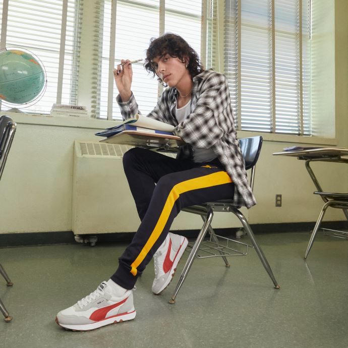 Baskets Puma Canada Essentials Rider Fv Blanc-gris Platine
