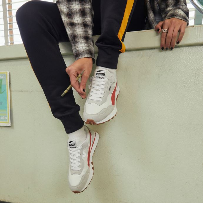 Baskets Puma Canada Essentials Rider Fv Blanc-gris Platine
