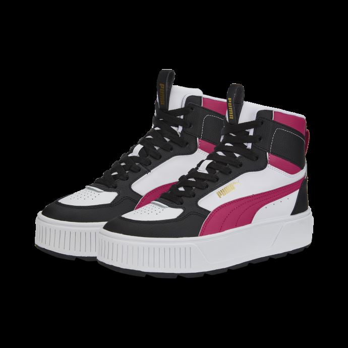 Puma Canada Baskets Carmen Rebel Mid Femme Blanc-Beetroot Violet