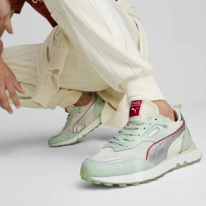 Baskets Puma Canada X Coca-cola Rider Fv En édition Limitée Vert Gossamer-argent
