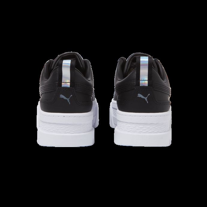 Baskets Irisées En Cuir Mayze Puma Canada Noir-noir-blanc
