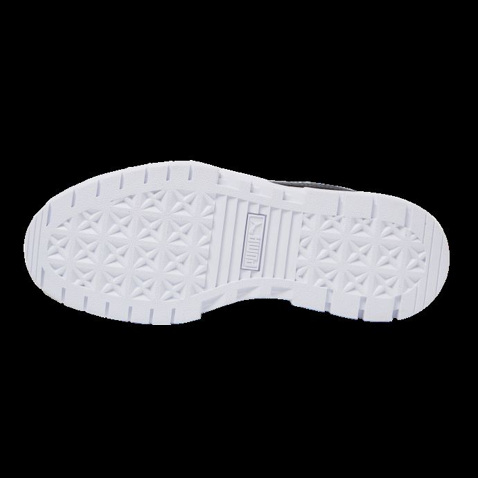 Baskets Irisées En Cuir Mayze Puma Canada Noir-noir-blanc
